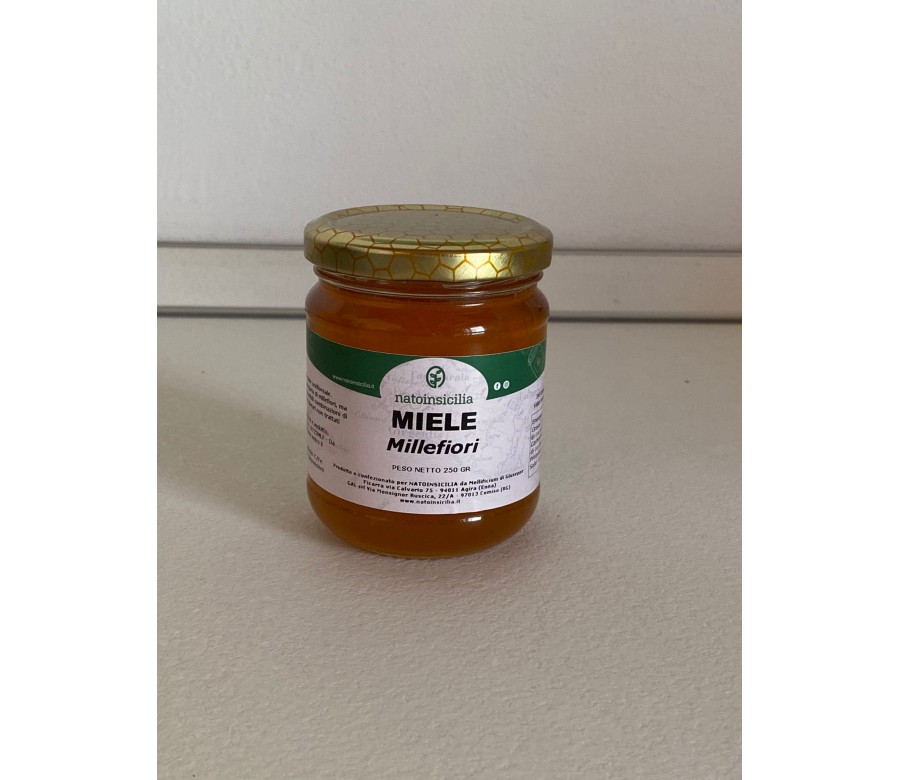Honey from wildflower nectar Born in Sicily 250 gr